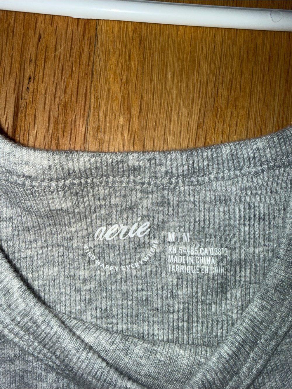 aerie Heather Gray Scoop Tank - Women's Medium - Picture 3 of 5